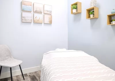 A serene massage room