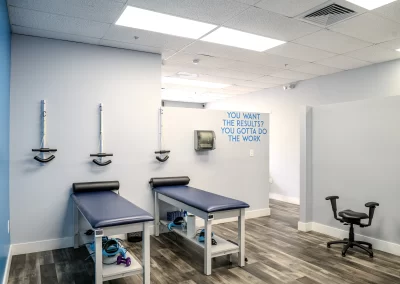 chiropractic therapy room